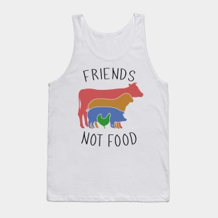 Friends Not Food - Vegan Farming Hippie Tank Top